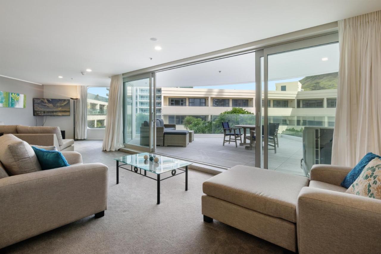 מאונט מאונגאנוי Oceanside Apartment With Garden Views מראה חיצוני תמונה
